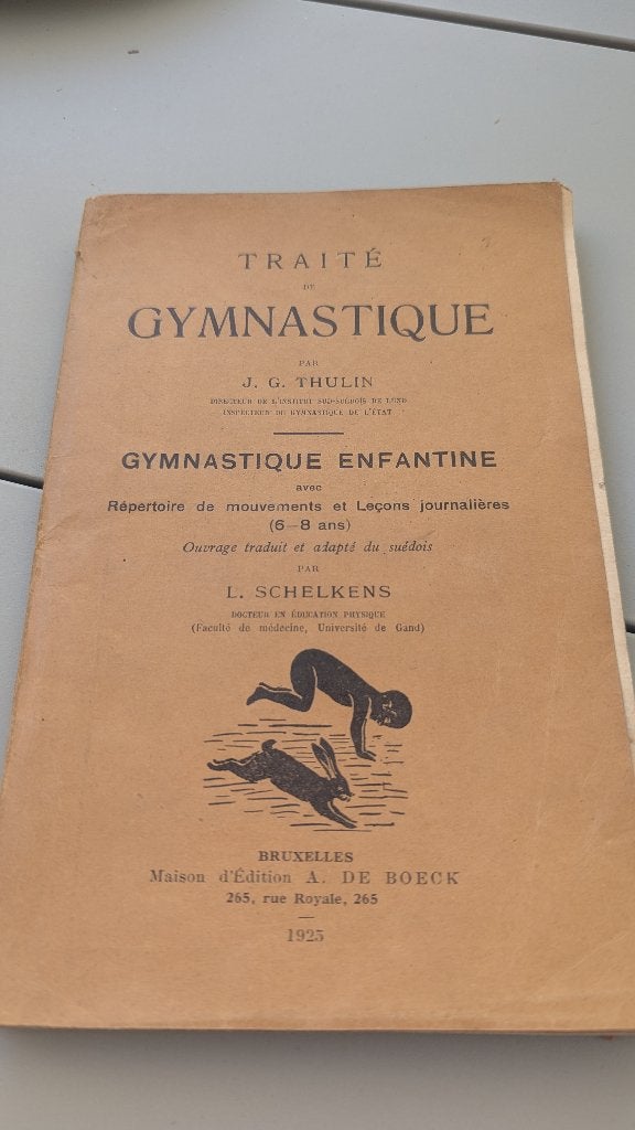 Traité de gymnastique, Livres, Enlèvement ou Envoi, Utilisé, J.G.Thulin, Autres sports