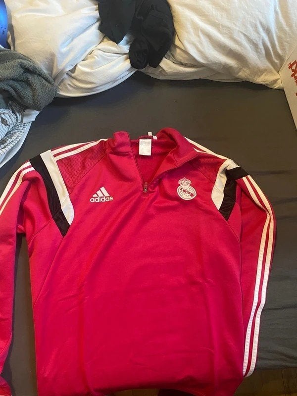 Survêtement Real Madrid rose 2015/2016 Zip, Football, Enlèvement ou Envoi, Rose, Taille 56/58 (XL)