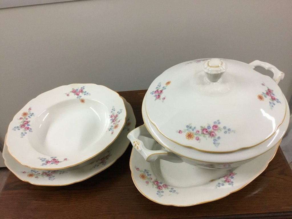 Eetservies vintage, Ophalen
