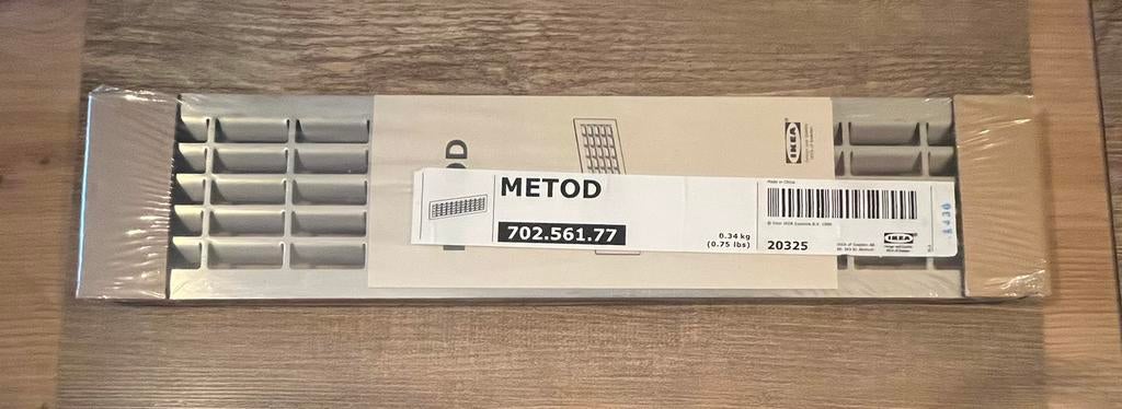 Ikea Metod grille d’aération en acier inoxydable, Maison & Meubles, Neuf, Gris, Moins de 100 cm, Enlèvement