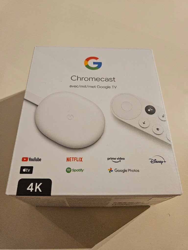 Google Chromecast 4K, Enlèvement ou Envoi, Comme neuf