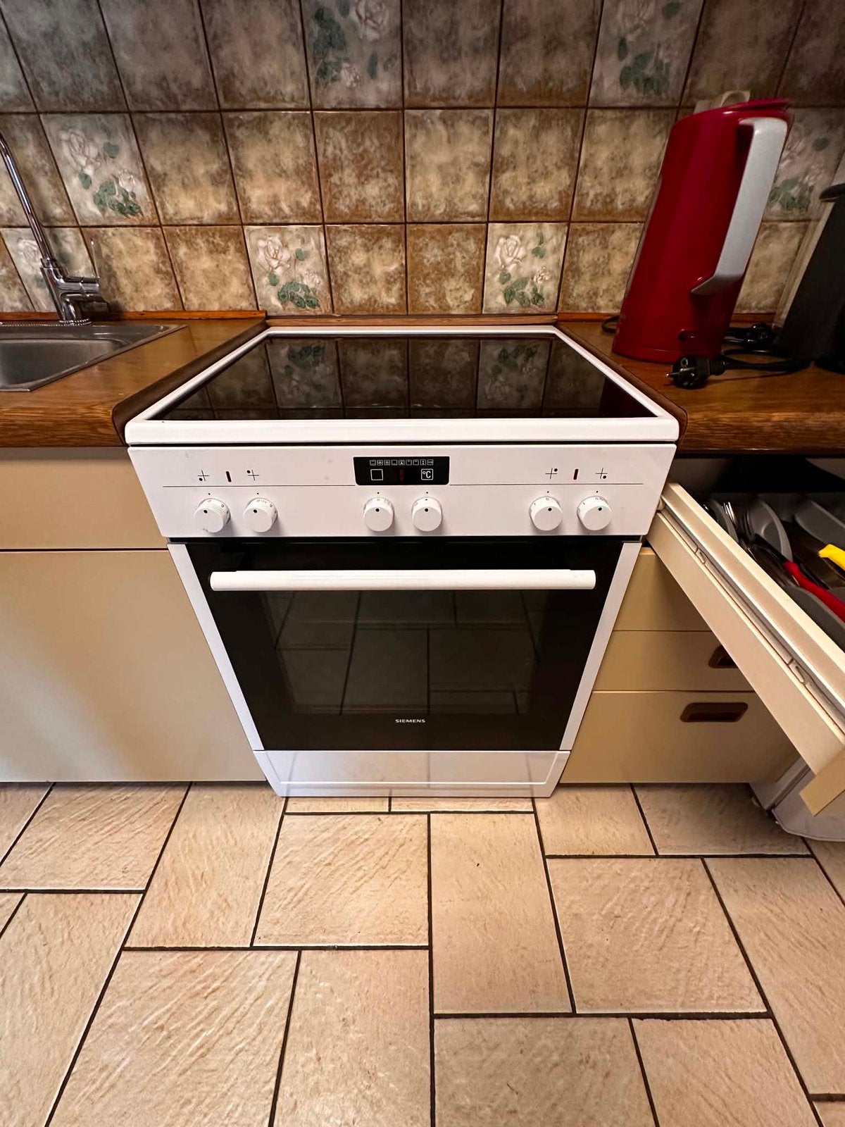 cuisiniere electrique siemens, Elektronische apparatuur, Fornuizen, Ophalen, Zo goed als nieuw, Elektrisch