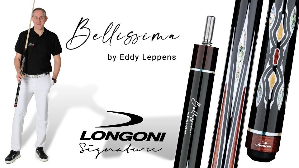 AKTIEPRIJS: Longoni Bellissima keu VP2 + 2x S30 OP VOORRAAD!, Sports & Fitness, Billards & Billards américains, Enlèvement ou Envoi