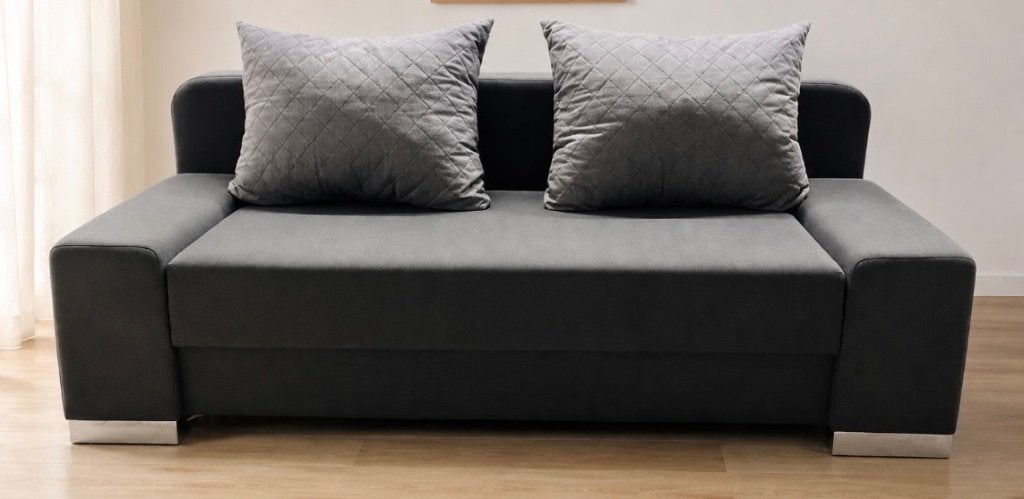 Zetelbed, Huis en Inrichting, Slaapkamer | Slaapbanken, Ophalen, Gebruikt, Tweepersoons, Grijs