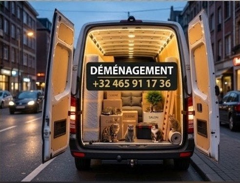 camionnette avec chauffeur disponible 7/7