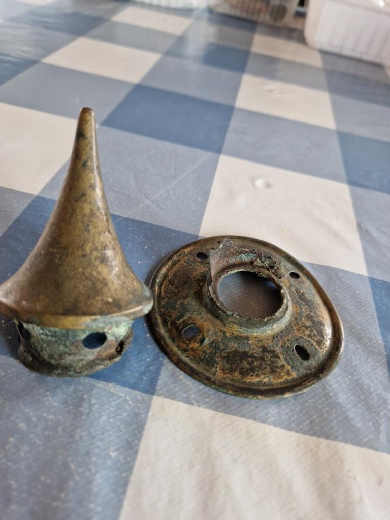 Origineel opgraving duitse pin 1ste oorlog, Verzamelen, Militaria | Algemeen, Ophalen of Verzenden