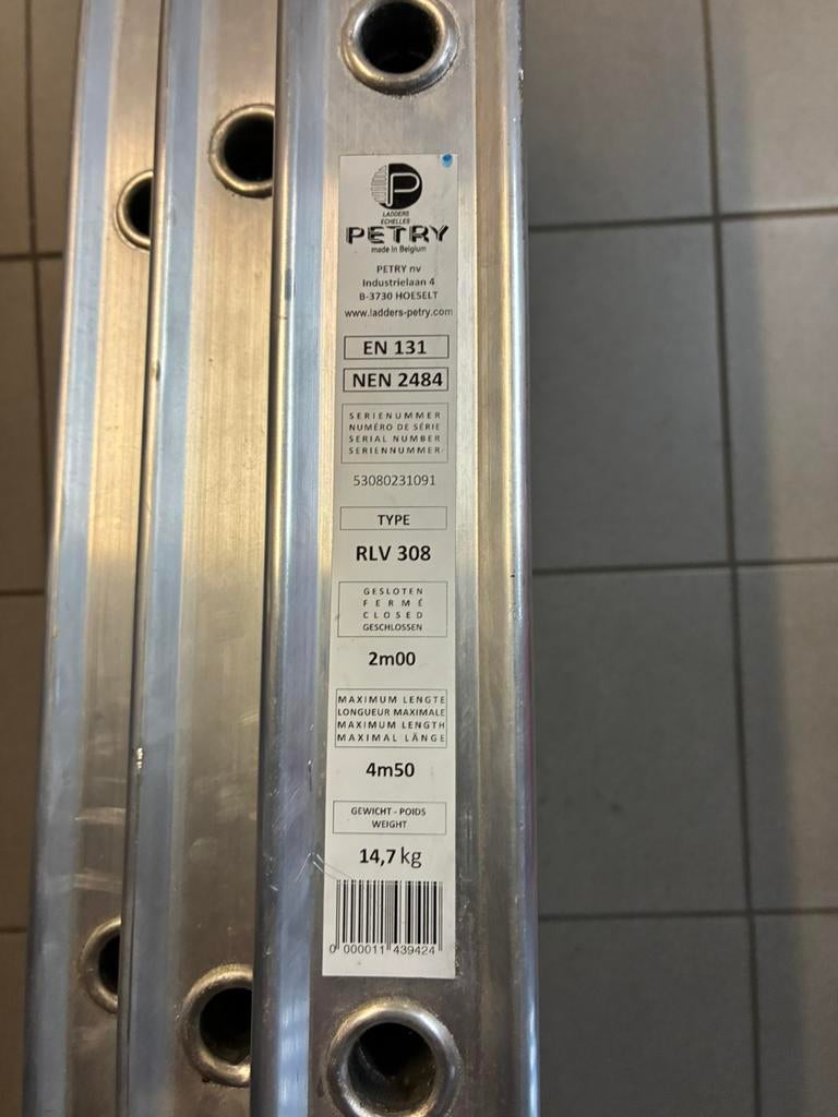 Pro petry ladder, Doe-het-zelf en Bouw, Ophalen, Nieuw, Ladder, 4 meter of meer