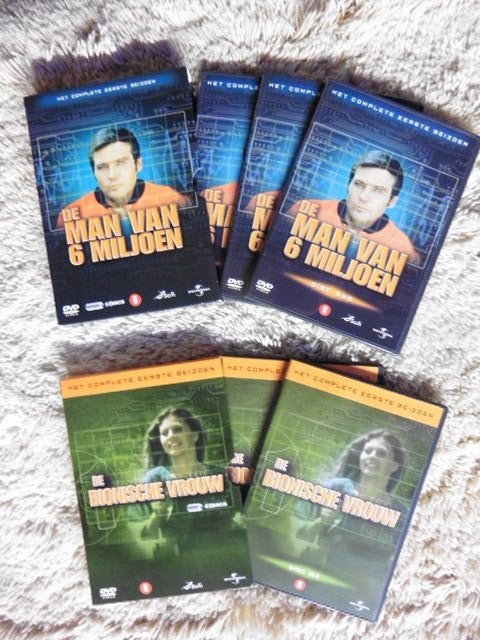 Man van Zes Miljoen S1 (3dvd) + Bionische Vrouw S1 (2dvd), CD & DVD, DVD | TV & Séries télévisées, Enlèvement ou Envoi, Anglais