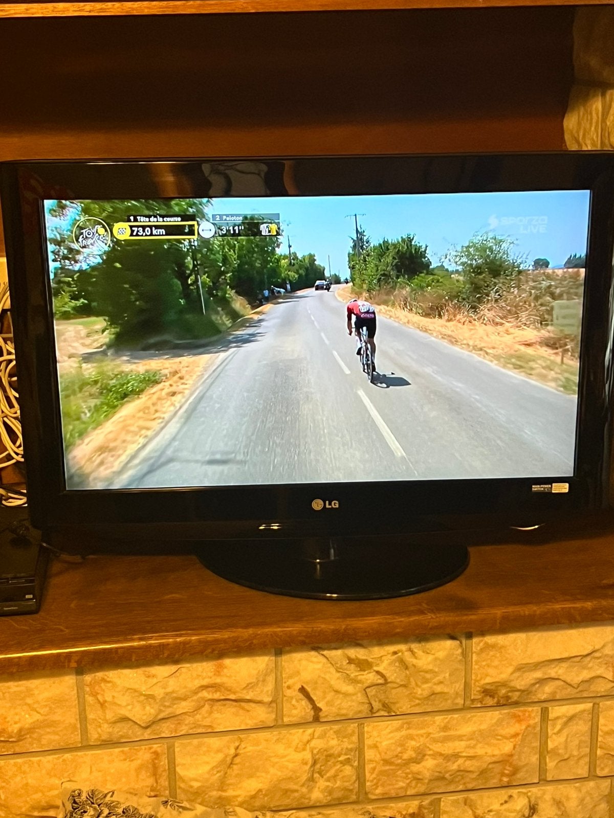TV LG, incl kabels ,H:50 cm x B:80 cm, 32 inch., Audio, Tv en Foto, Televisies, Ophalen, Gebruikt, LCD, LG
