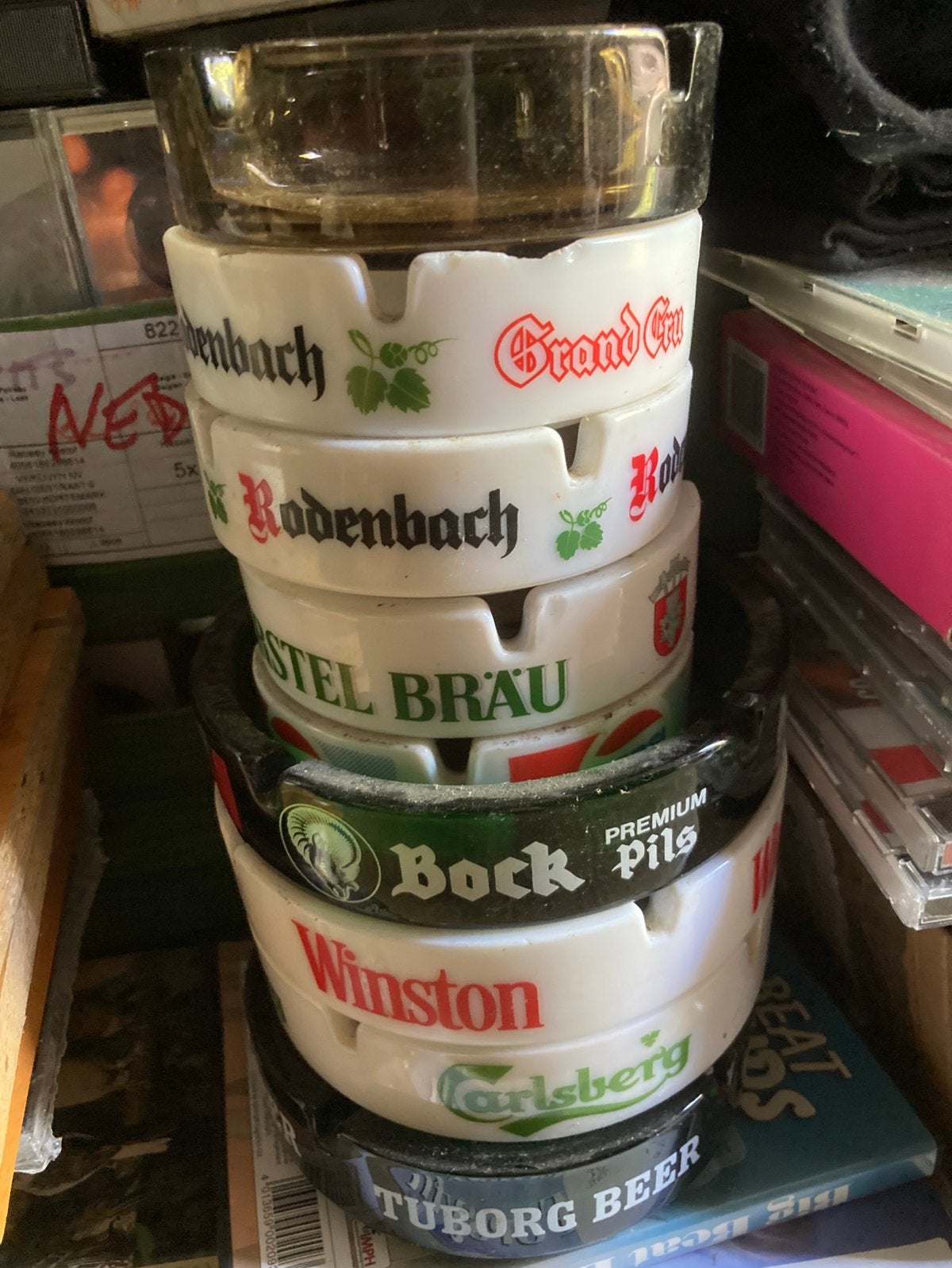 Setje ASBAKKEN-vintage, Ophalen, Zo goed als nieuw