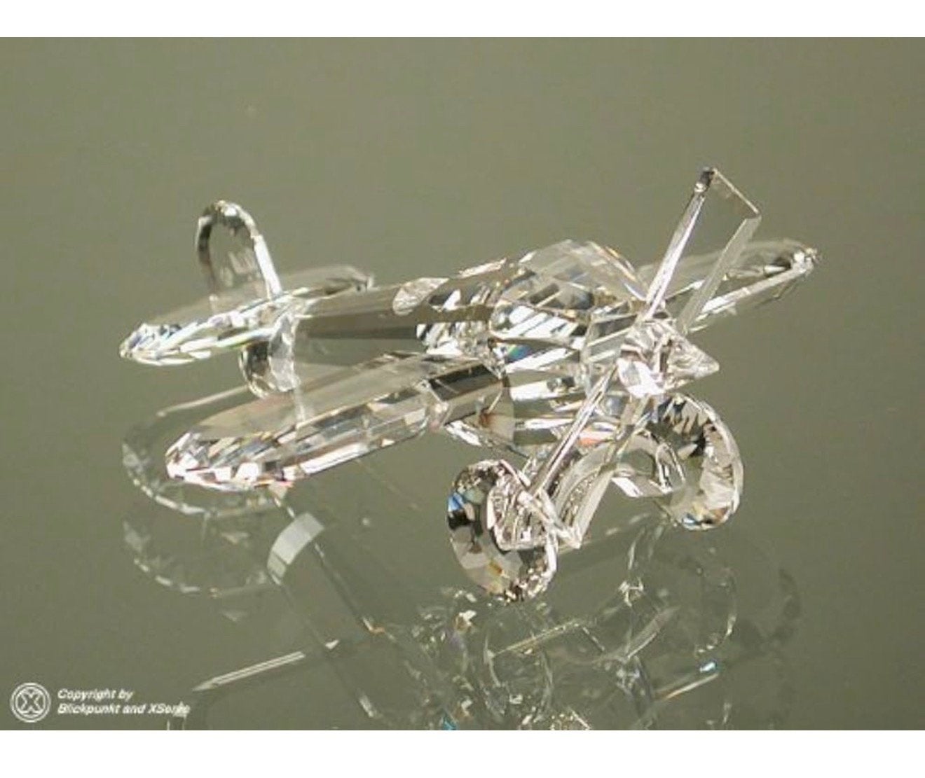 Swarovski Crystal Plane Vliegtuig 3 inch 8cm kristal 152111, Ophalen of Verzenden, Zo goed als nieuw, Figuurtje