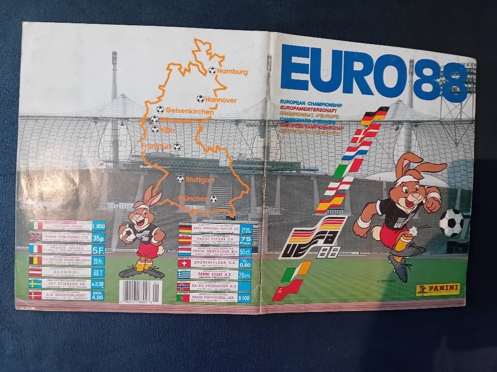 panini stickerboek EURO 88, Ophalen of Verzenden, Zo goed als nieuw, Plaatje