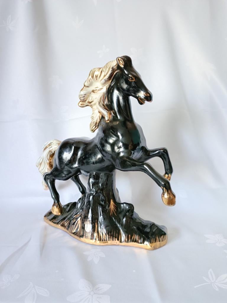 Grand cheval céramique H Béquet, Antiquités & Art, Antiquités | Céramique & Poterie, Enlèvement