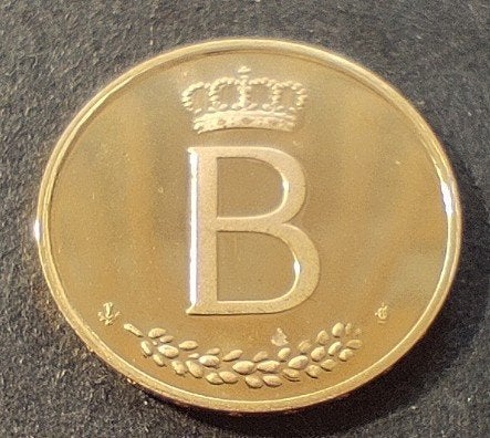 Boudewijn 25 jaar jubileum 1976, Postzegels en Munten, Ophalen, Goud, Losse munt, Goud