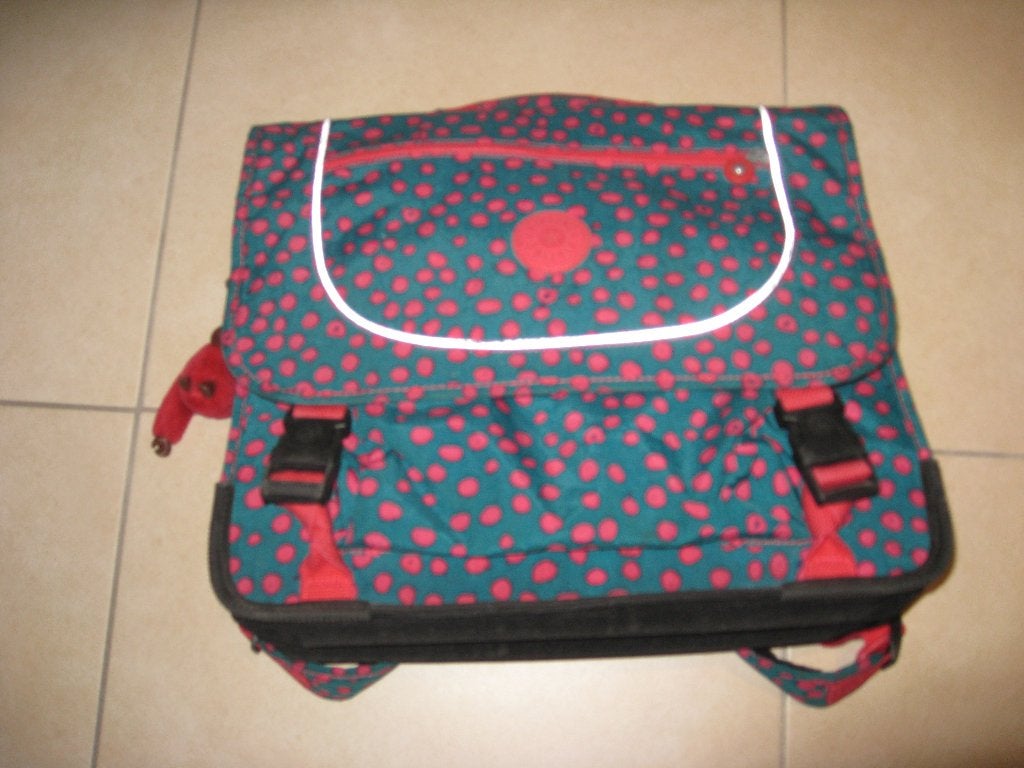 boekentas Kipling + turnzakje, Ophalen of Verzenden, Roze, 30 tot 40 cm, Aktetas of Boekentas