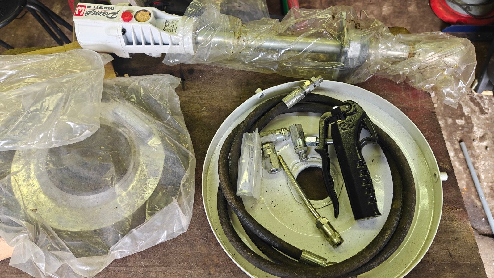 Pompe à graisse pour fût de 20kg, Enlèvement ou Envoi