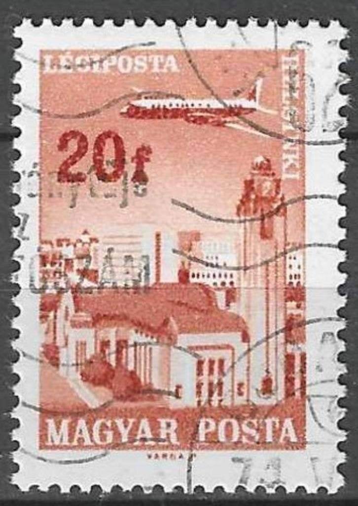 Hongarije 1966/1967 - Yvert 279PA - Post naar landen (ST), Verzenden, Gestempeld