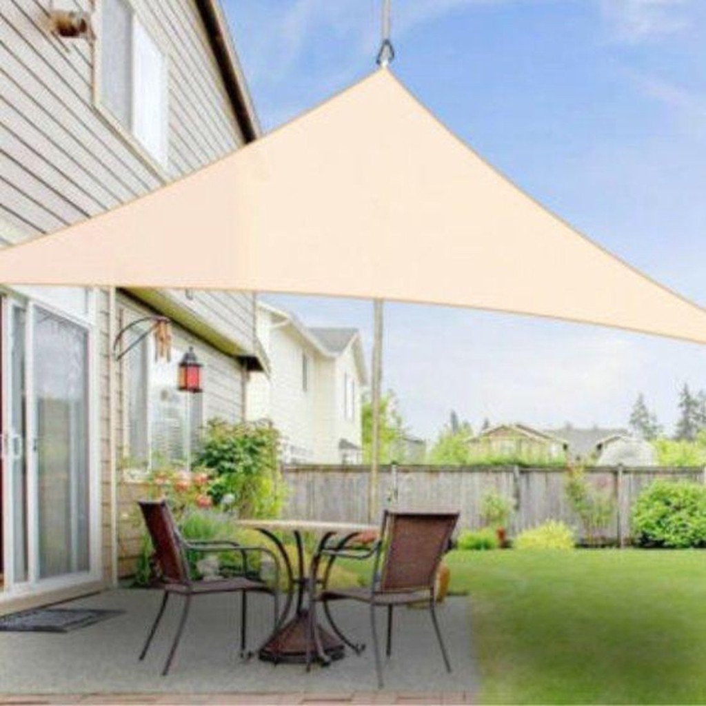 Schaduwdoek kleur Crème, 5 x 5 x 5 meter - NIEUW -, Ophalen of Verzenden