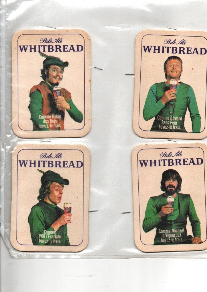 COLLECTION DE SOUS-VERRES À BIÈRE WHITBREAD, Envoi, Comme neuf, Sous-bock