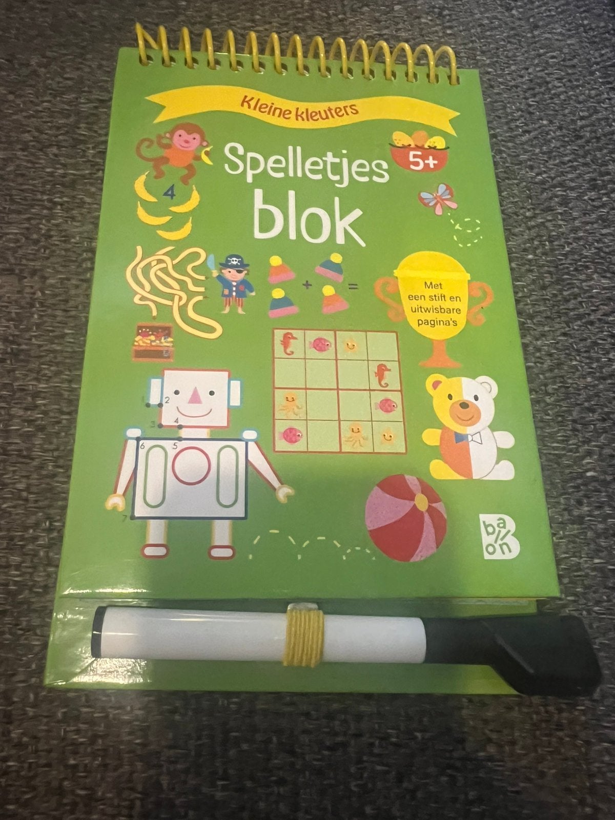 Spelletjesblok - uitwisbare stift, Ophalen, Gebruikt, Puzzelen