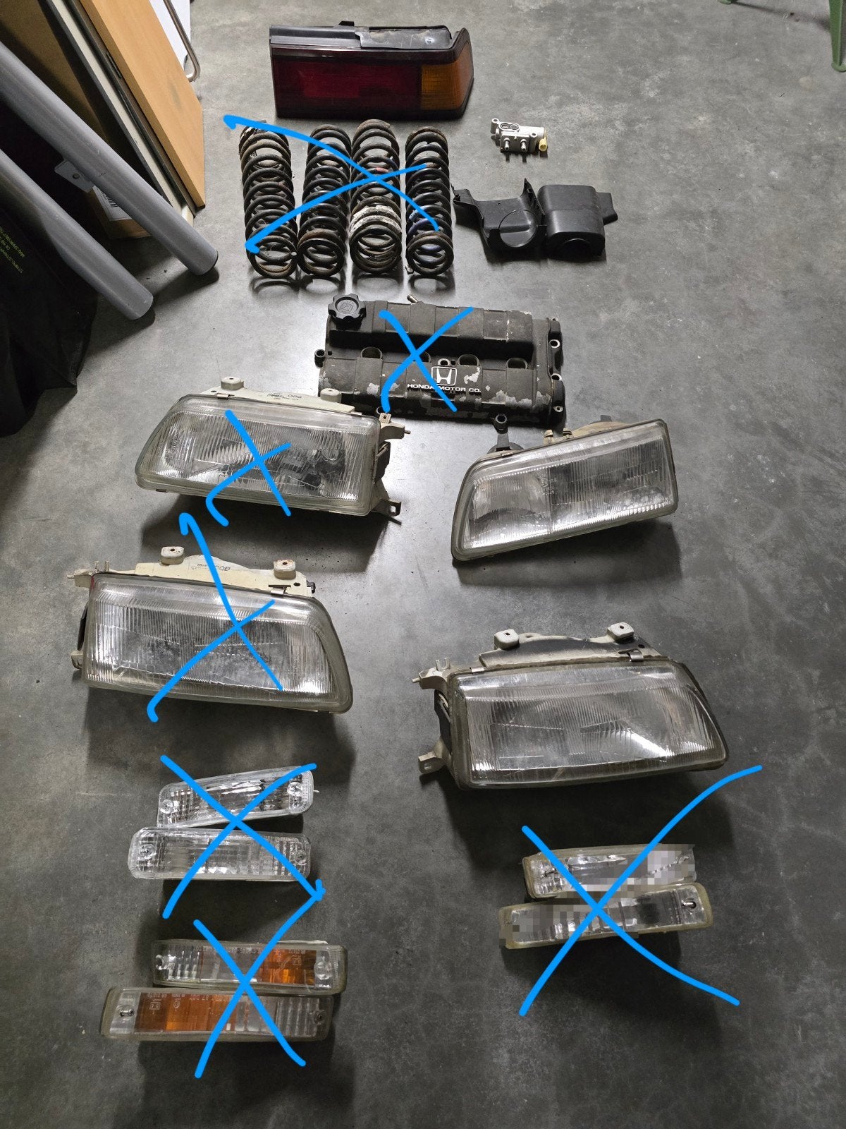 Pièces pour Honda CRX Ed9, Enlèvement, Honda