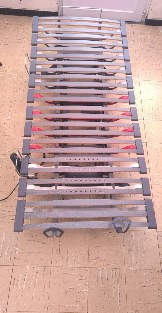 Lit électrique - lattoflex, 90 cm, Gris, Une personne, Enlèvement