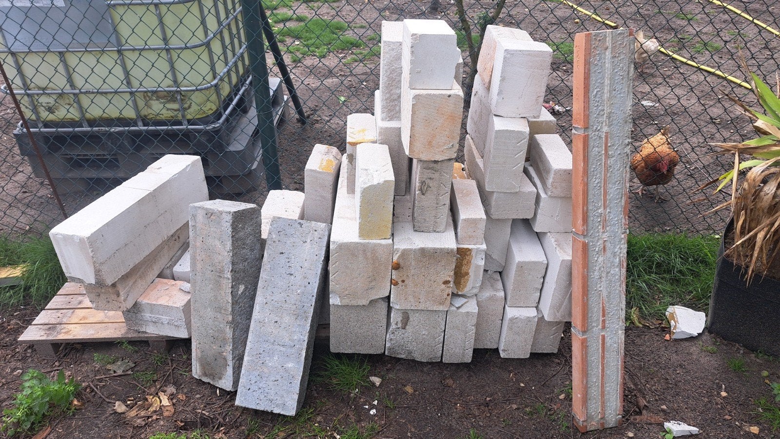 Cellenbetonblok, Ophalen