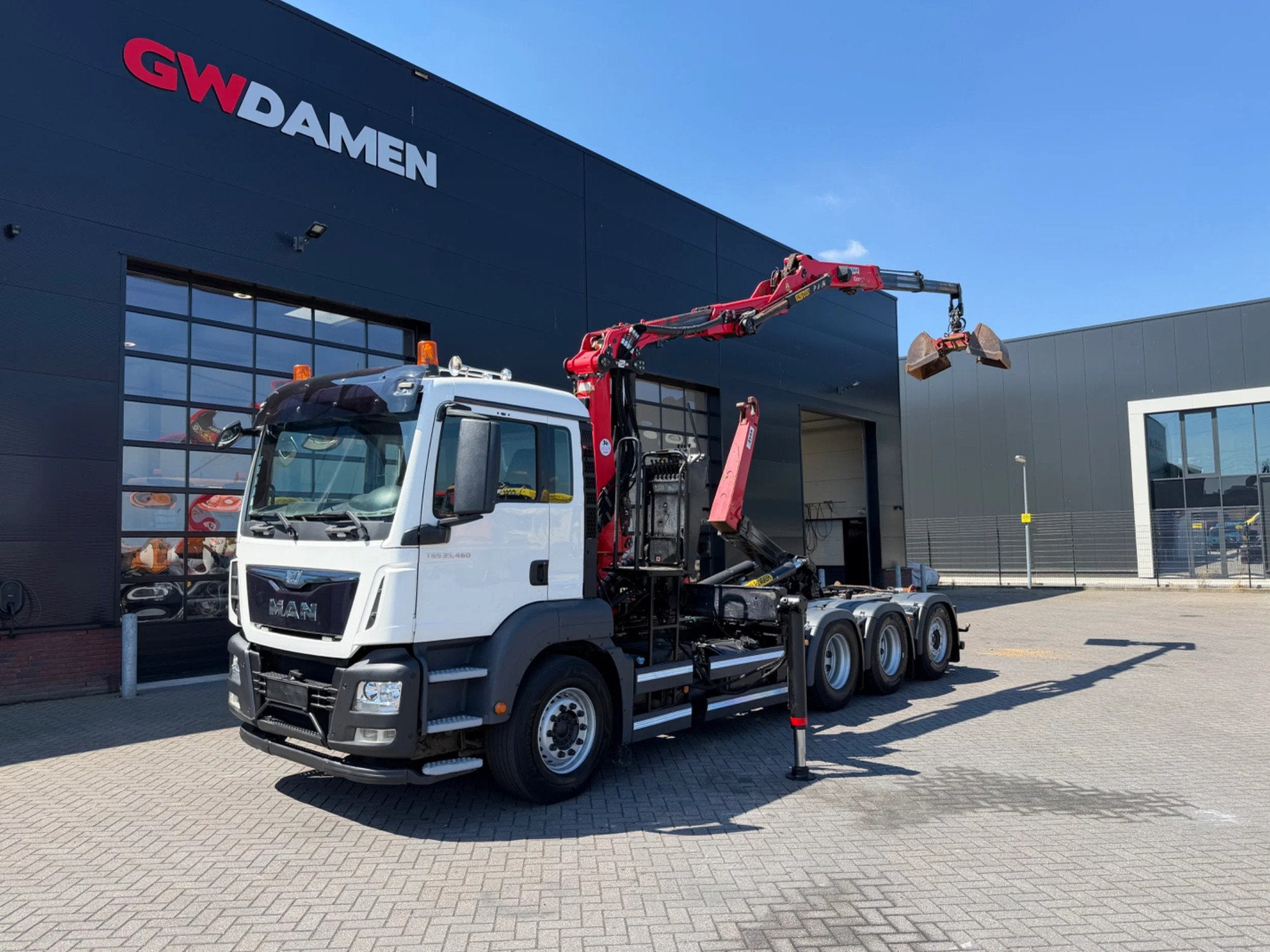 MAN TGS 35.460 8x4 Haaksysteem / Z kraan Euro 6, Cuir, 460 ch, Achat, Euro 6