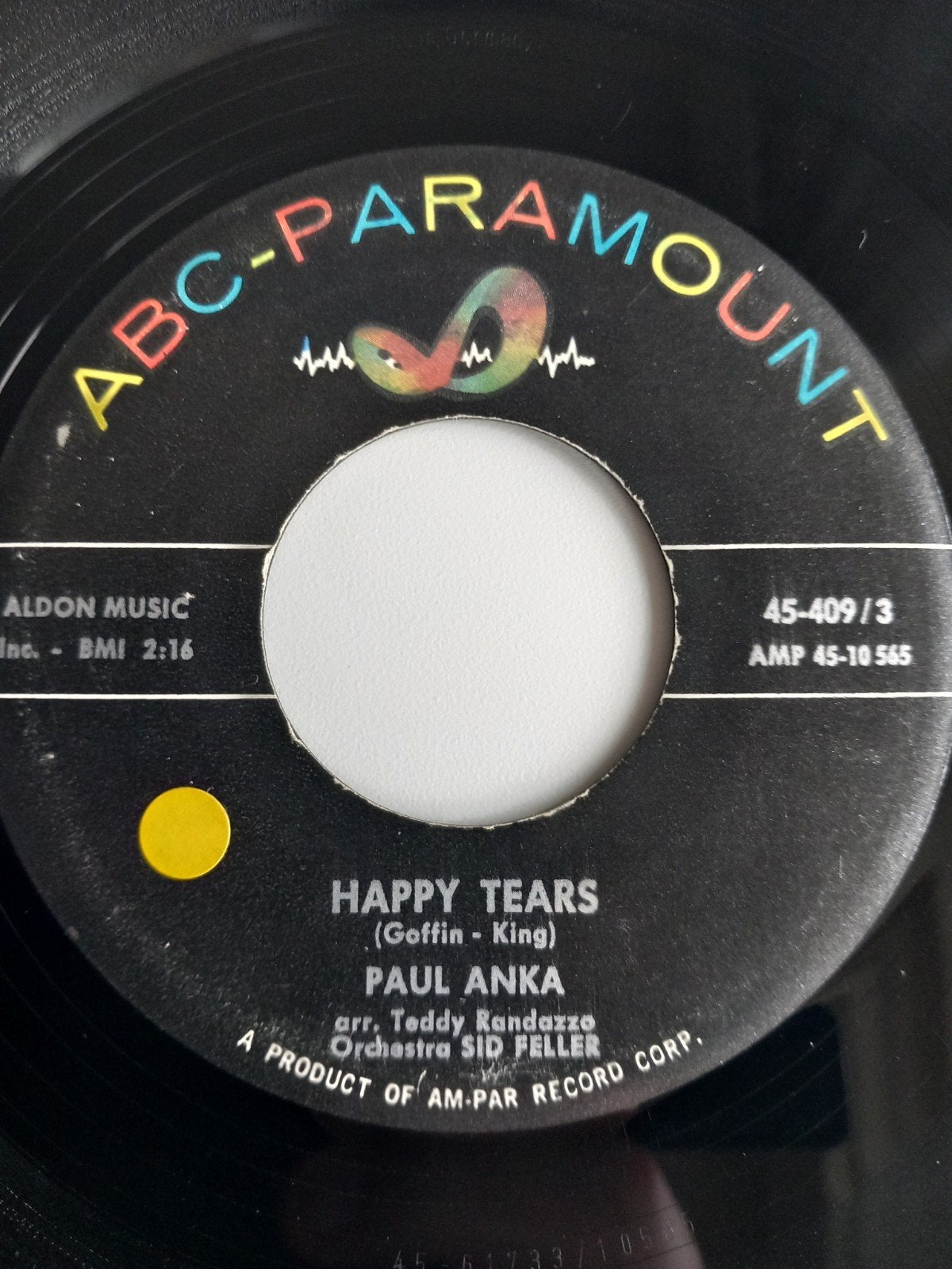 PAUL ANKA. HAPPY TEARS. 60S OLDIES 45T, Ophalen of Verzenden