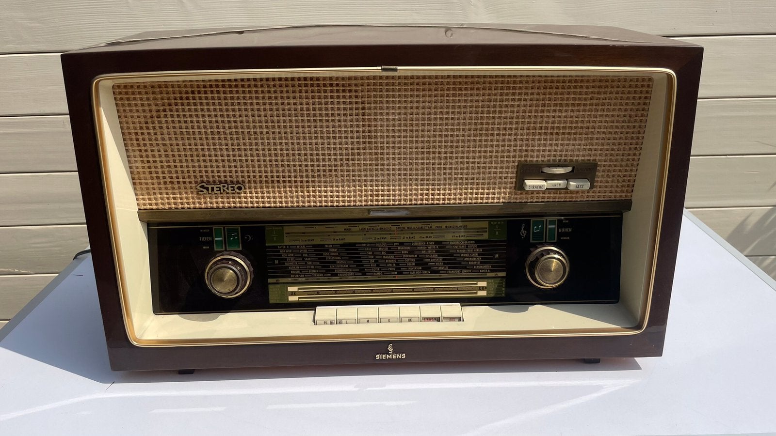 Zeer mooie vintage buizenradio van Siemens, niet werkend, Ophalen