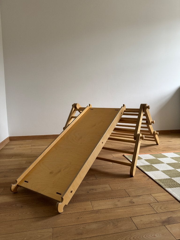 Houten klimrek en glijbaan Ette tete Fipitri, Enfants & Bébés, Jouets | Jouets en bois, Enlèvement, Comme neuf, Autres types