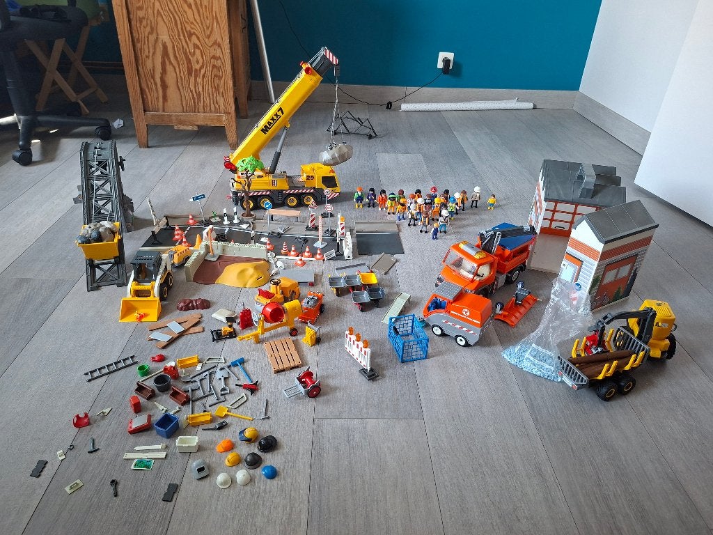 Groot lot playmobil werf, Ophalen, Gebruikt, Complete set, Overige typen