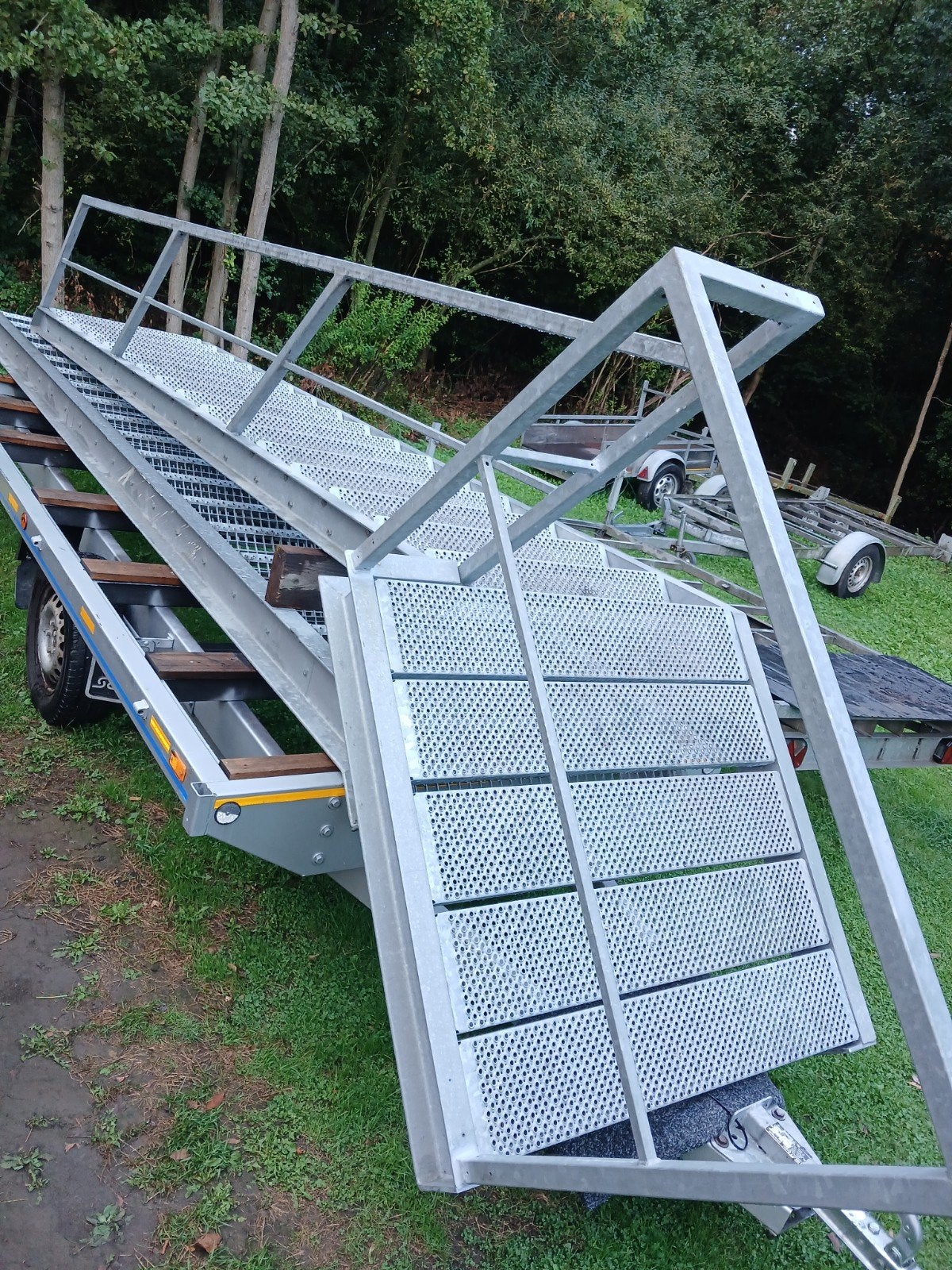 trap trappen ijzer metal bordes gegalvaniseerde treden, Ophalen of Verzenden, Trap