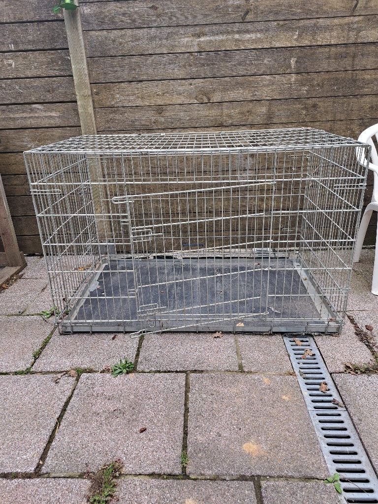 Grote bench, Dieren en Toebehoren, Hondenbenches, Ophalen, Gebruikt