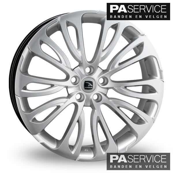 Nwe 22 inch zilveren Range Rover Hawke Halcyon velgen, -, Autres dimensions, -, Jante(s)