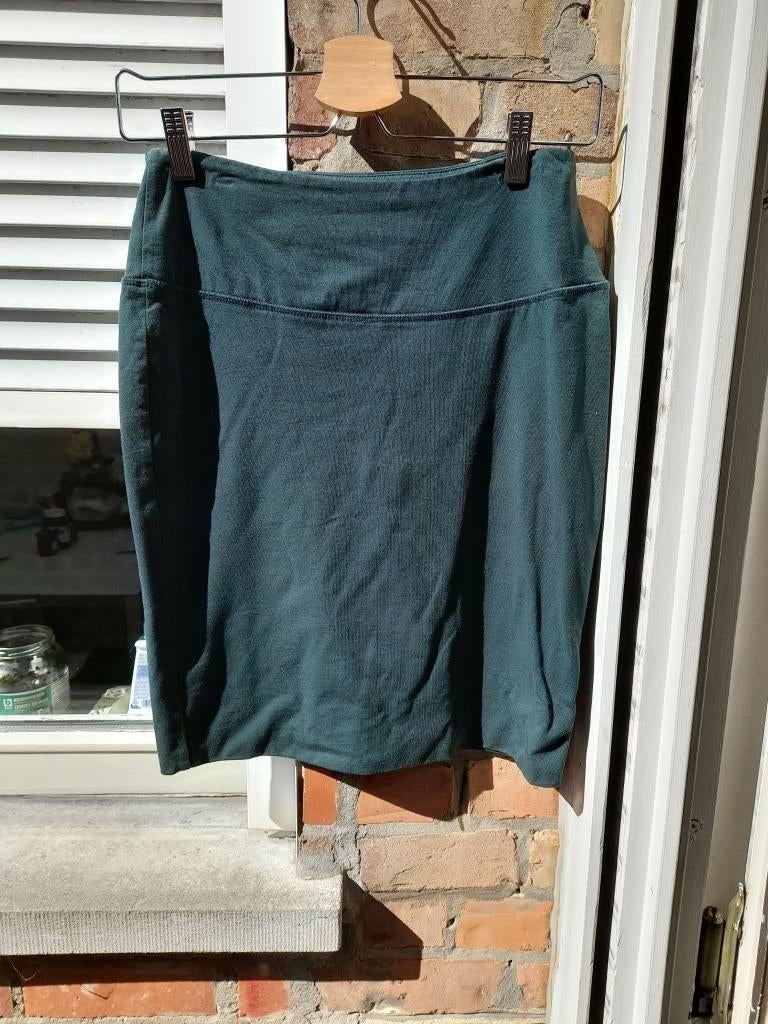 Donkergroene rok van 'Kaffe' Medium, Kleding | Dames, Rokken, Gedragen, Maat 38/40 (M), Groen, Boven de knie, Ophalen of Verzenden