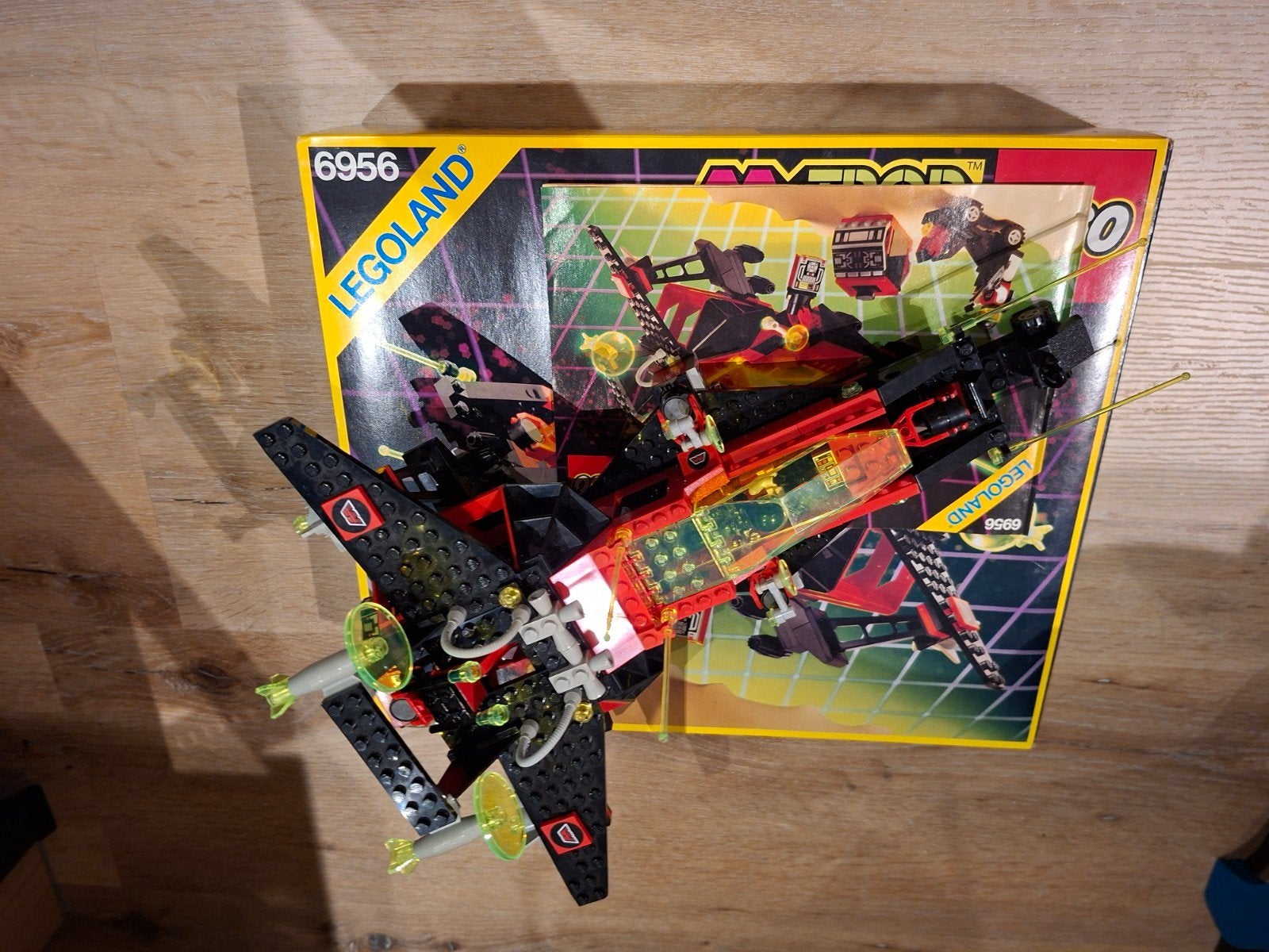 Retro vintage ( 1990) legoset 6956 M tron met doos en plan, Enlèvement