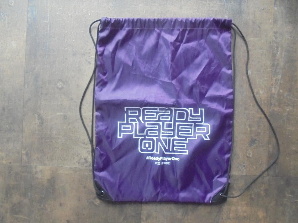 Drawstring Backpack Ready Player One (zie foto's), Autres marques, 25 à 40 cm, Enlèvement ou Envoi, Comme neuf