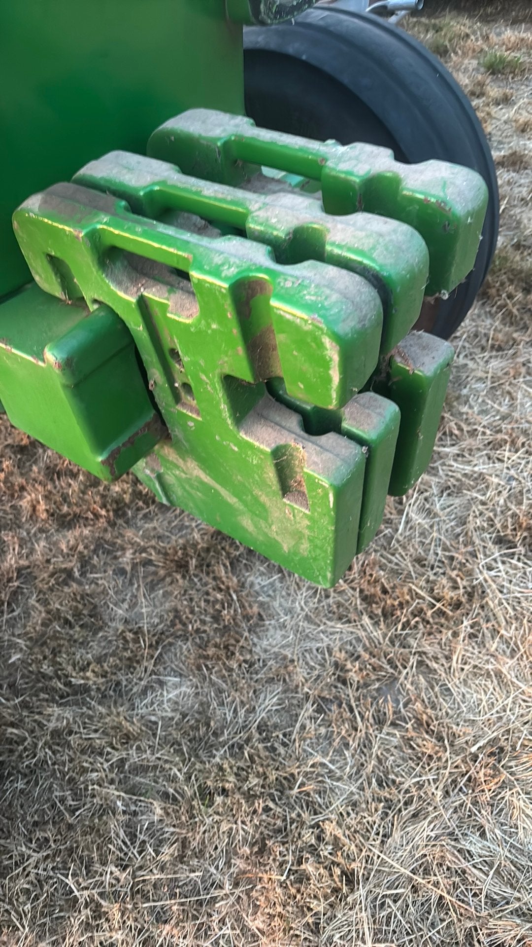 John Deere gewichten, Enlèvement