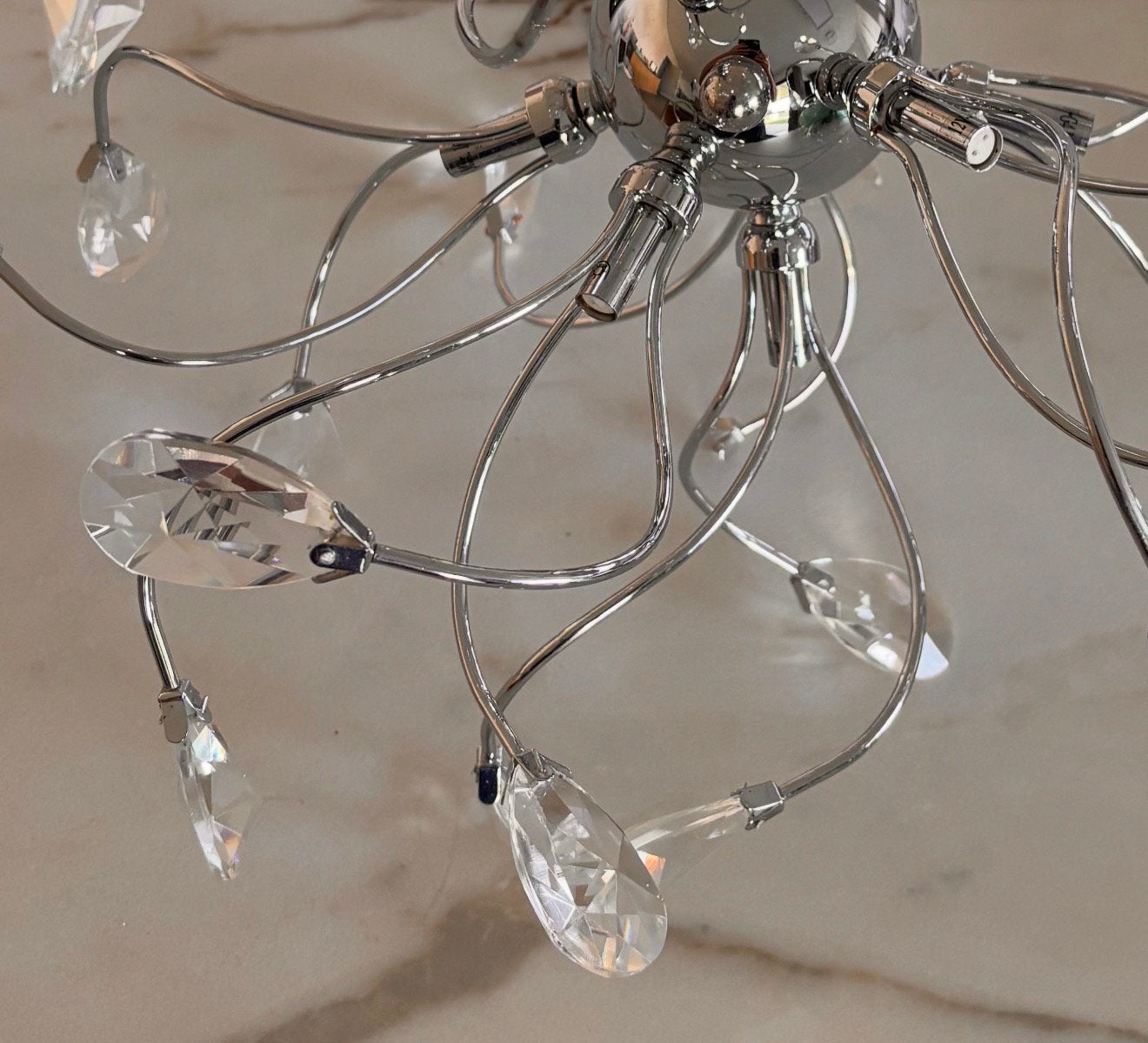 plafonnier, Maison & Meubles, Lampes | Lustres, Comme neuf, Verre, E14 (petit), Enlèvement ou Envoi