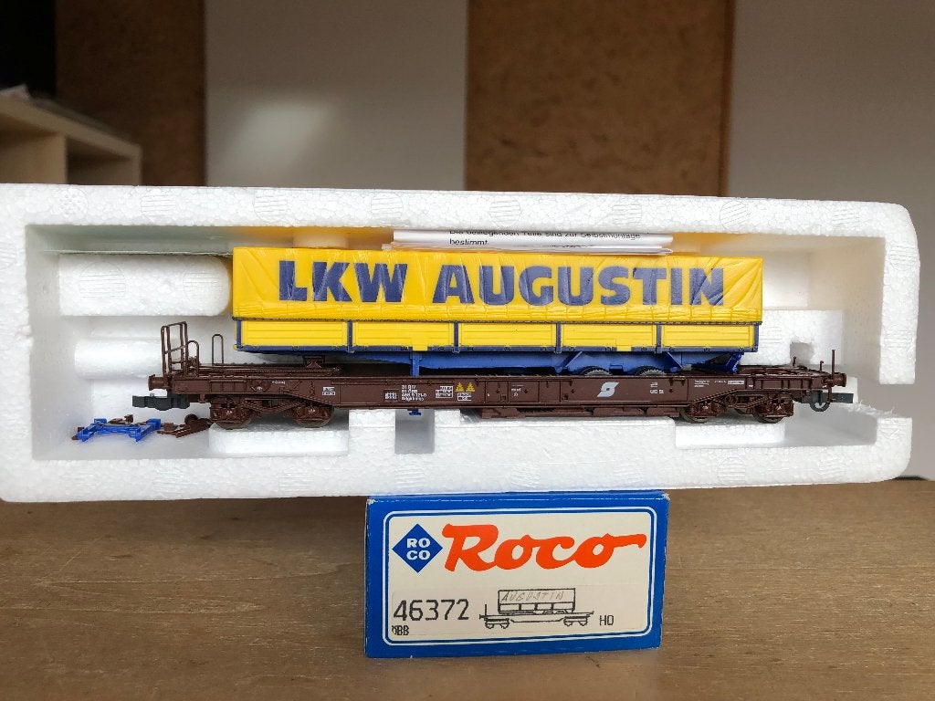 ROCO 46372 OBB WAGON KANGOUROU LKW AUGUSTIN HO, Envoi, Wagon, Roco