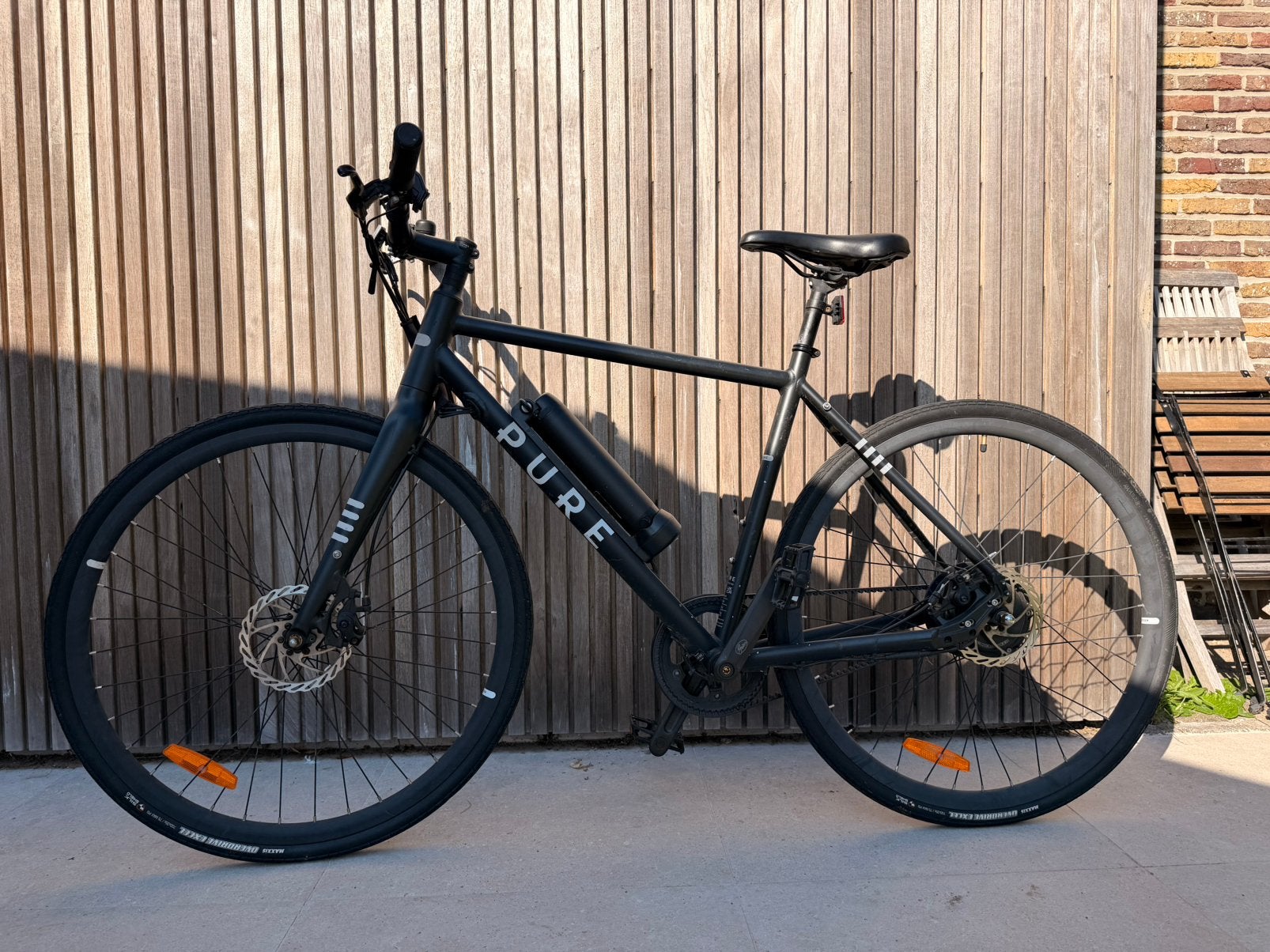 PURE Flux One Electric Hybrid fiets, Fietsen en Brommers, Gebruikt, 51 tot 55 cm, 30 tot 50 km per accu, Ophalen