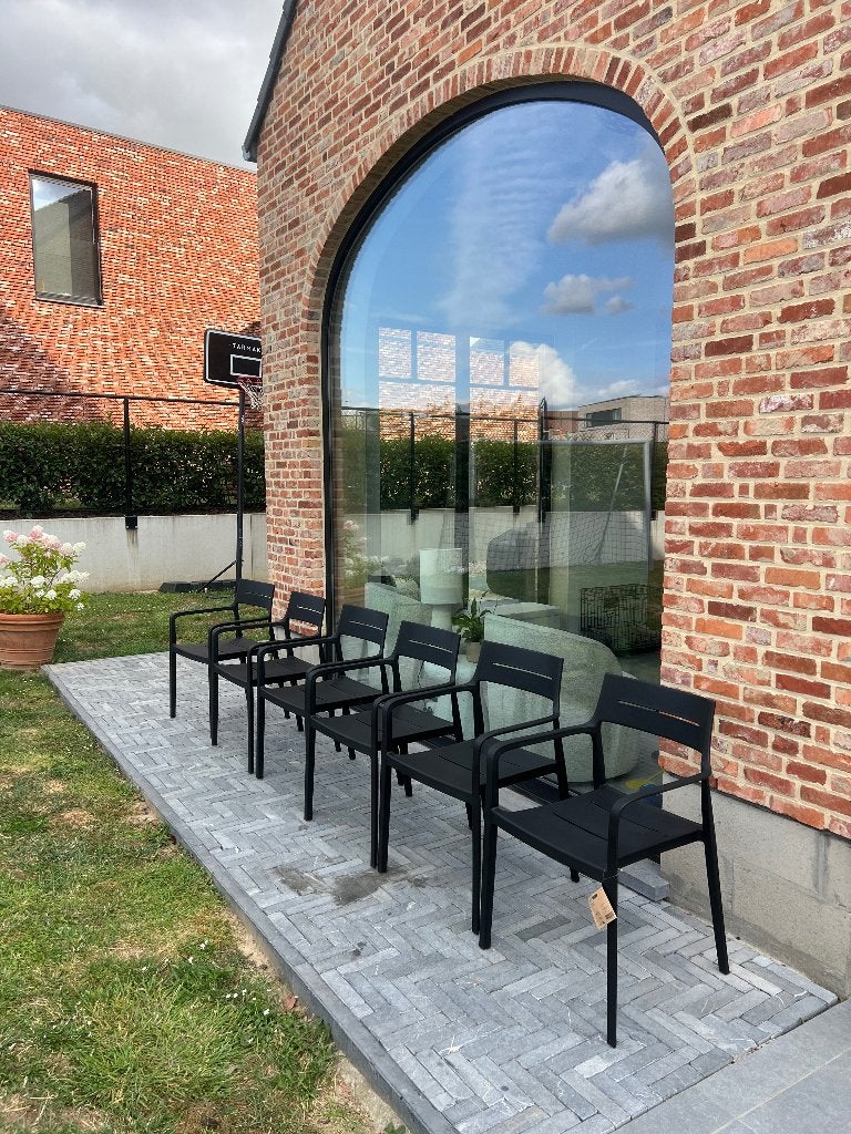 Tuinstoel zwart Nieuw, Enlèvement, Neuf, Synthétique, Empilable