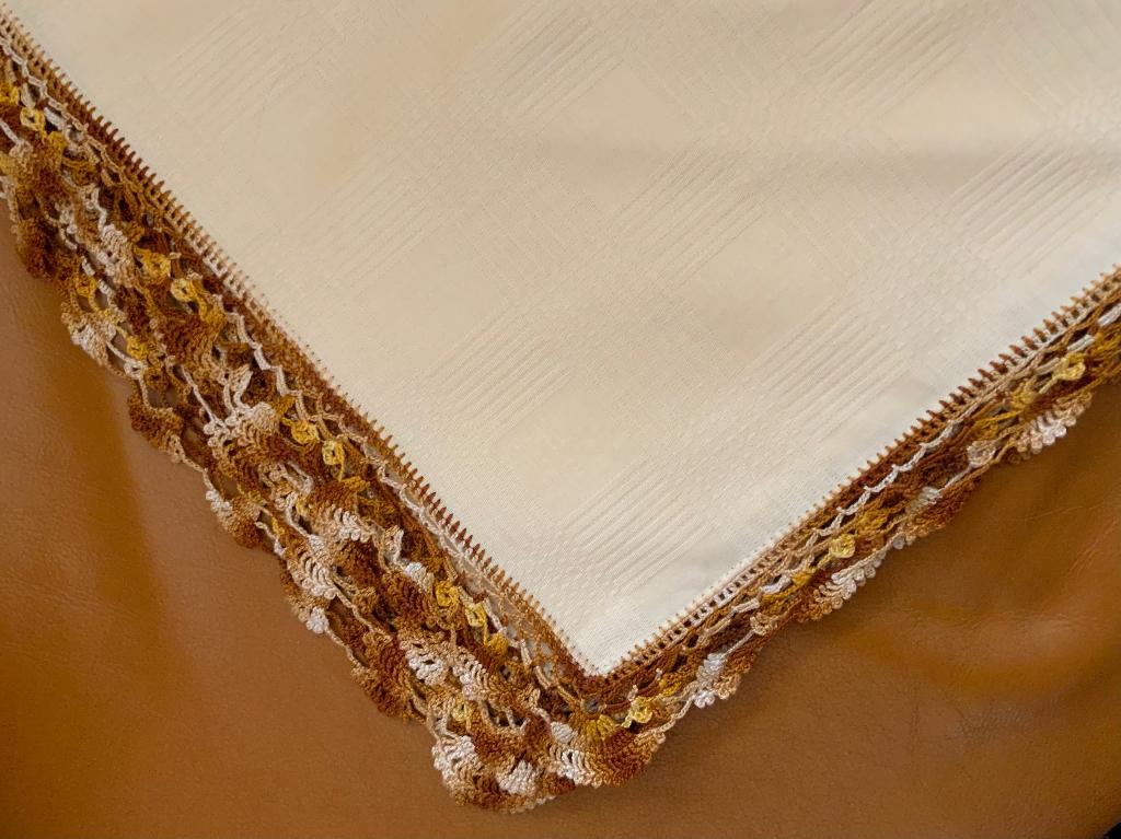 Superbe nappe vintage en coton, Enlèvement ou Envoi, Comme neuf, Rectangle, Intérieur