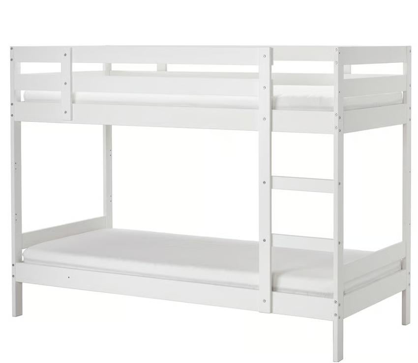Bunk Bed & Mattresses, Huis en Inrichting, Slaapkamer | Stapelbedden en Hoogslapers, Zo goed als nieuw, Stapelbed, 90 cm, 200 cm