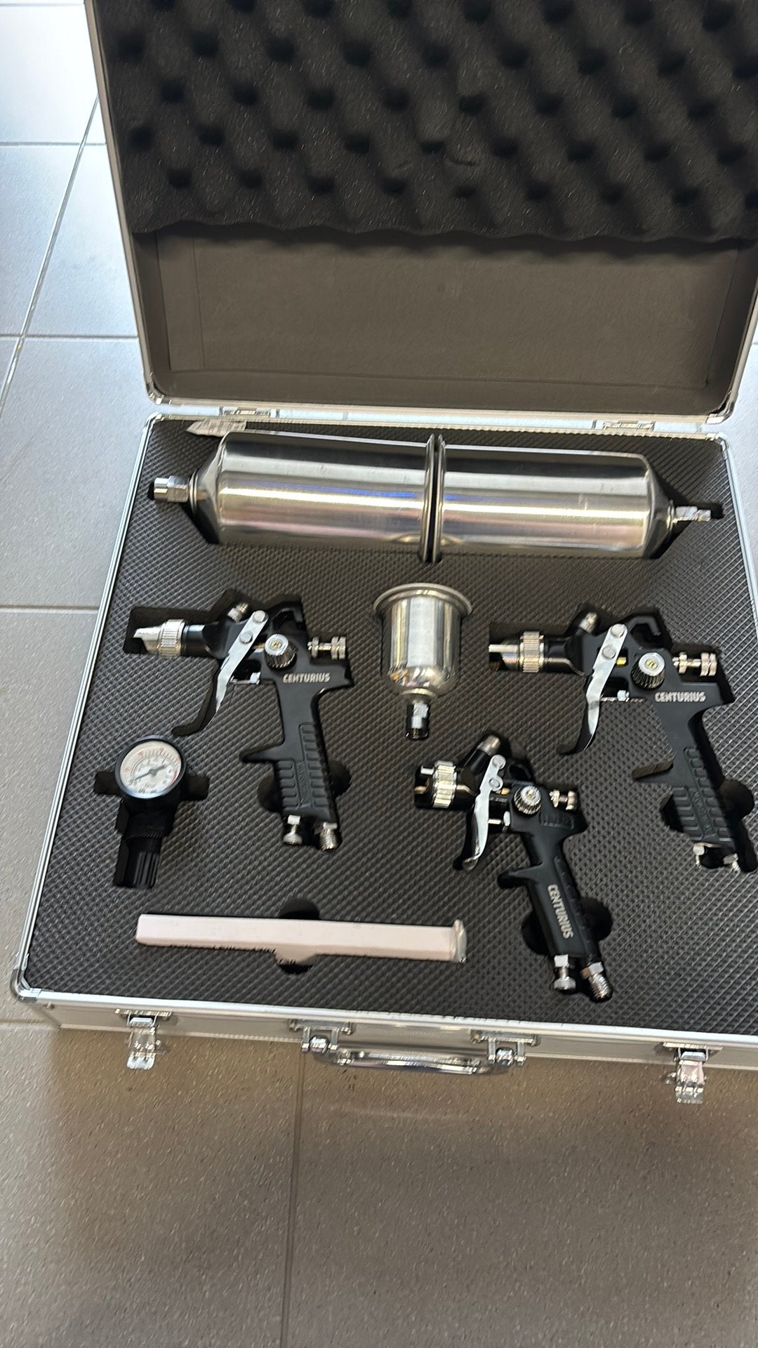 3 x Spuitpistool verfpistool nieuw, Enlèvement, Neuf