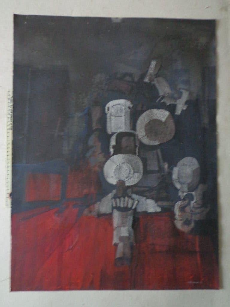 Roger Wittevrongel gouache / gemengde techniek uit 1963, Ophalen