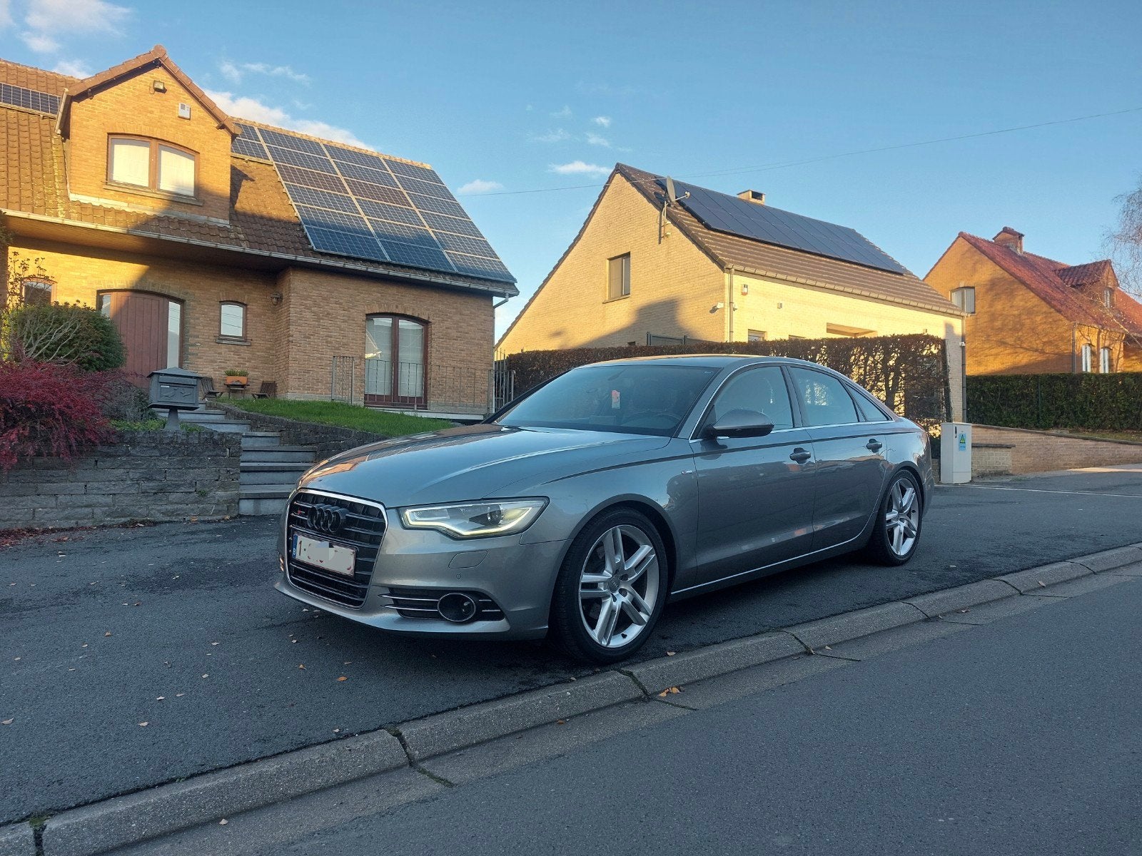 superbe Audi a6 c7 s line 2.0 tdi, Auto's, Audi, Particulier, A6, Diesel, Berline, Handgeschakeld, Zilver of Grijs, Zwart, Leder