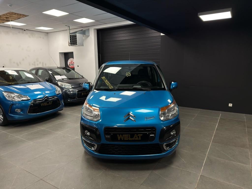 CITROEN C3 PICASSO 1.6 BENZINE TOP STAAT, Auto's, Citroën, Bluetooth, Euro 5, Zwart, 120 kW
