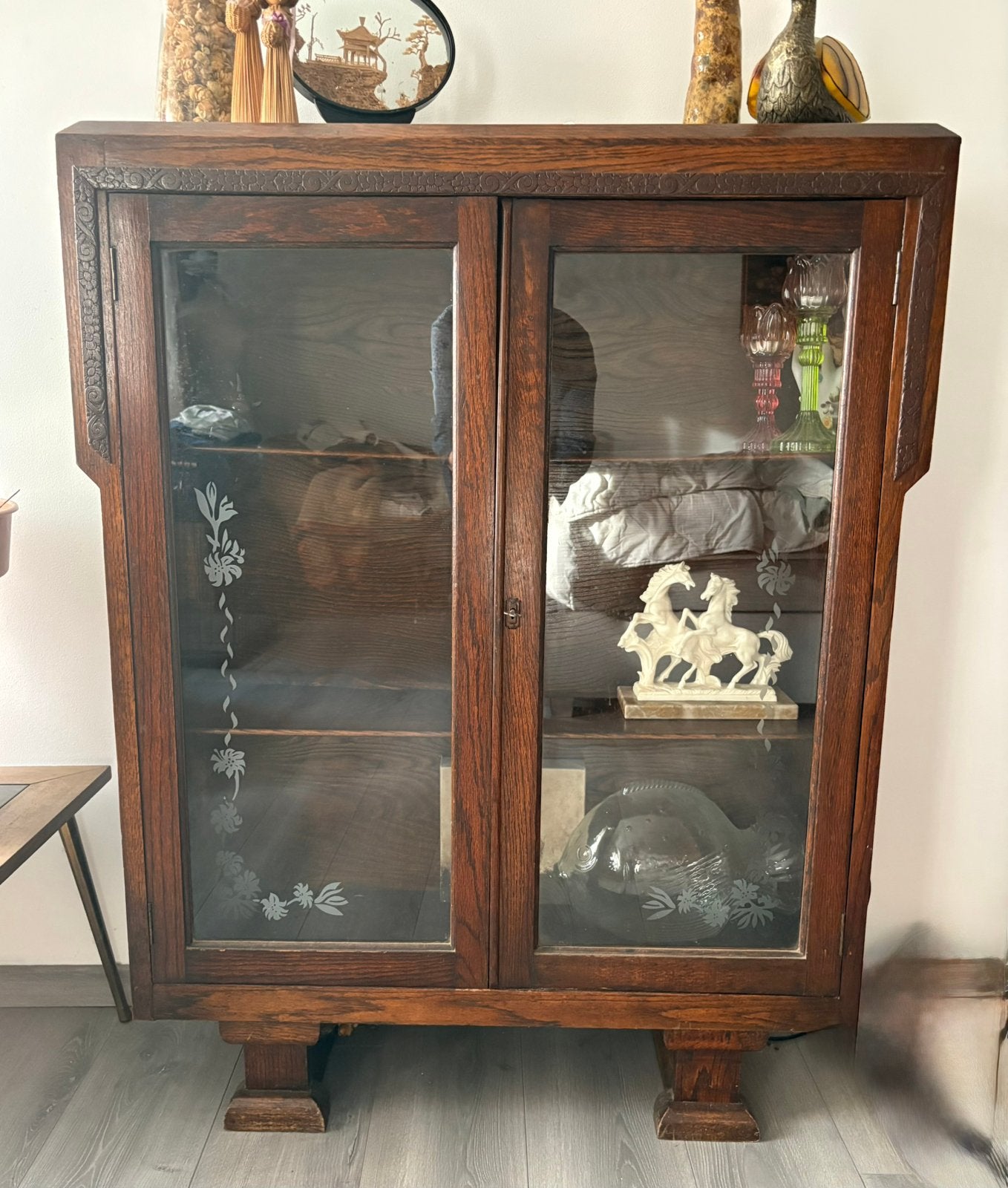 Art deco kast, Ophalen, Zo goed als nieuw, Glas